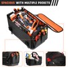 FUZVOL Heavy Duty Tool Bag with Wide Mouth, Full-Open Tool
