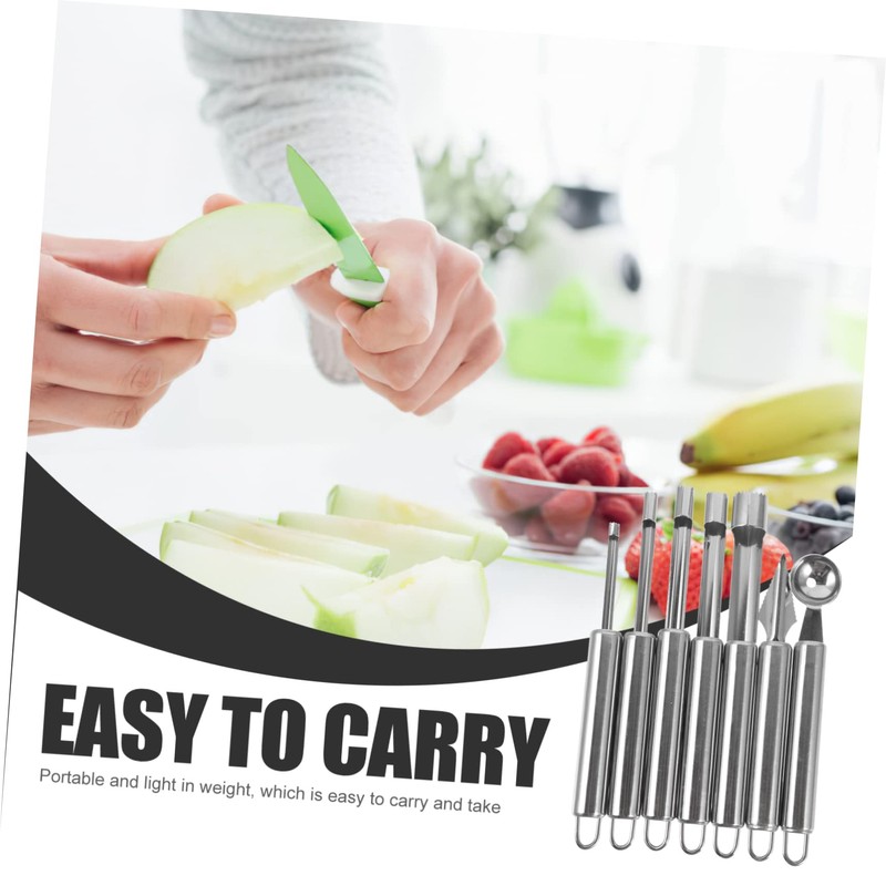 WHAMVOX Manual Fruit Core Remover Berry Core Slicer Apple Corer