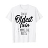 Twins Shirt Matching Birthday Sibling Oldest Twin T-Shirt