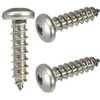 #8 x 2-1/2" Pan Head Sheet Metal Screws, Full Thread,