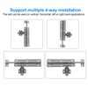 LDEXIN 2 Pcs Sliding Bolt Latch Lock, 7 Inch Heavy