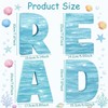 4 Pcs Reading Corner Decor for Classroom, Blue, Ocean