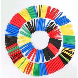 Heat Shrink Tubing Insulation Tubing, Waterproof, Flame Retardant, Shrink Tubing, Black, Φ0.04-0.5 inches (1-13 mm) (Set of 328 Pieces)