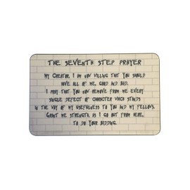 MyRecoveryStore Dark Moon One Day at A Time AA Sobriety Chip Includes 7th Step Prayer (Years 1-50 Offered) Square Recovery Chip (Year 5)