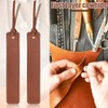 4 Piezas Leather Bookmark, Classic Stitched Bookmark, Bookmarks with Leather