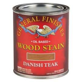 General Finishes Oil Based Penetrating Wood Stain, 1 Quart, Danish Teak