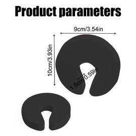 RGZD 6pcs Clamp Protection for Doors, Door Clamping Protection, Pinch Protection, Door Crimp Protection, Clamp Protection Baby Foam Trstopper Child Lock for Tren Windows, Children Safety Finger Clamp