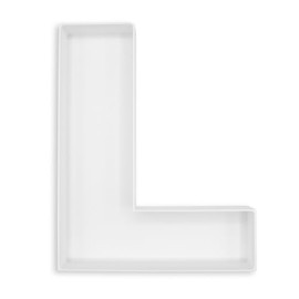 10" Reusable Plastic Box Form Tray Display for Treats, Charcuterie, Cake Pop, Candy, Charcuterie Box, Custom Charcuterie Letters Fillable - Reusable Letter Box - (White Plastic, L)