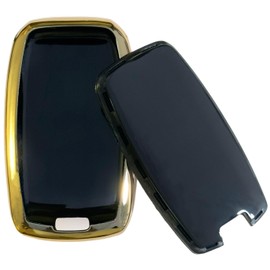 REPROTECTING TPU Key Fob Cover Compatible with (4 Buttons) 2013-2018 Kia Forte Forte Koup NIRO Optima Rio Sorento Soul Sportage (Black/White)