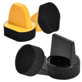 LEONTOOL 4 Pcs Sponge Applicators, Foam Shoe Polish Dauber, Shoe Polish Applicator Sponge for Leather Shining & Polishing Tool, Foam Dauber Brush for Shoes, Boots, Bags, Jackets, Car Seats