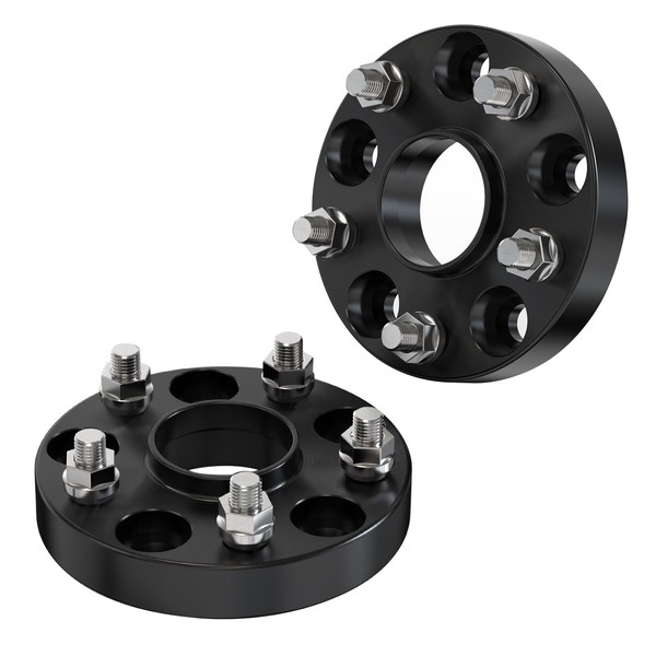 25mm (1 Inch) Black Hubcentric Wheel Spacers 5x114.3 Compatible For