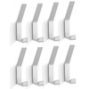 Coat Rack Hooks Wall Mounted, Silver 8Packs, KYOEON Bath Towel