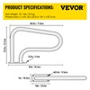VEVOR Pool Handrail, 32 x 22.5 Swimming Pool Stair Rail,