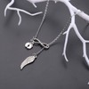 Gzrlyf Miscarriage Necklace Infinity Angel Wings Lariat Necklace Pregnancy Loss