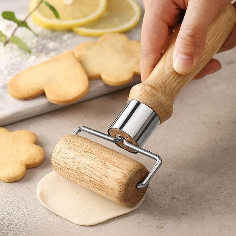 RoxNvm Rolling pin, 2 pieces dough roller, small and medium