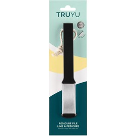 Truyu - Lima de Pedicura de Acero Inoxidable Premium de Doble Cara (1 Pieza) ¡Pies suaves como de spa desde la comodidad de tu hogar!