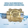 U.S. Solid 3/8" Brass Solenoid Valve - 24V AC, Normally
