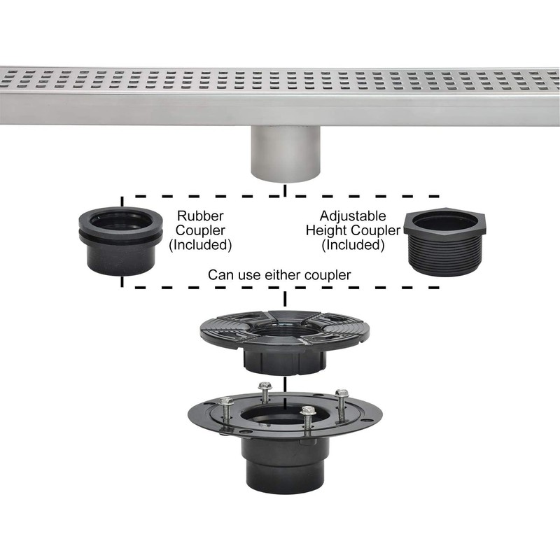 Elefloom Shower Drain Base, 2 inch ABS Shower Drain Flange