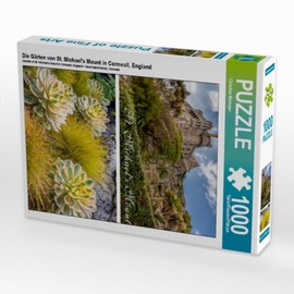 CALVENDO Jigsaw Puzzle - The Gardens of St Michael's Mount in Cornwall, England - 1000 Pieces Photo Jigsaw Puzzle for Happy Hours