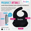 ToeZee Silicone Bibs for babies - Food Grade, BPA Free