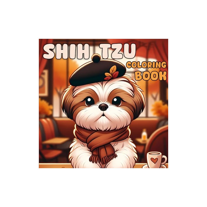 Shih Tzu Coloring Book: Fun and Relaxing Dogs Coloring Pages