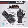 Noru Kabon Leather Gauntlet Motorcycle Glove - Waterproof Touring Glove
