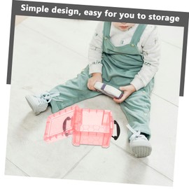 BESPORTBLE 5sets Transparent Storage Boxes with Buckles Cute Candy Colored Organizers for Jewelry and Small Accessories Lightweight and Durable Jars for Home Organization 4pcs*5