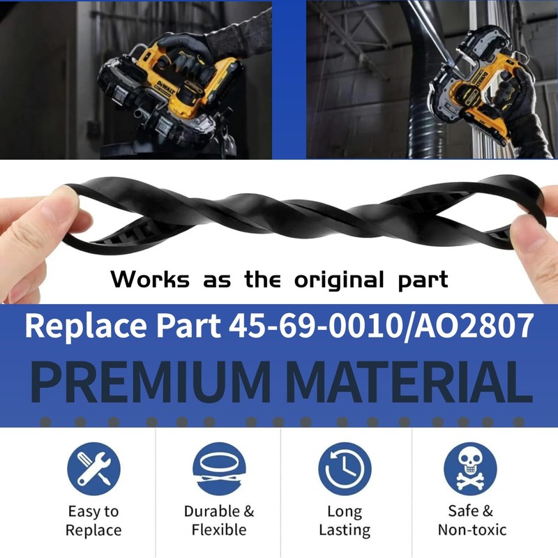 (8-PK) 45-69-0010 Blade Pulley Tires Replacement Compatible with Millwaukii Deep