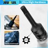 JEUCLEL 5mm Hex Impact Bit Socket, H5 1/2-Inch Impact Drive