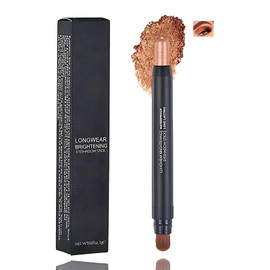 Copper Blaze Long-Lasting Eyeshadow Stick with Brush – Metallic Shimmer, Waterproof, Dual-Ended Eye Crayon for Quick Eye Looks