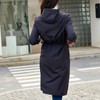Homgro Women's Hooded Rain Jacket Long Waterproof Raincoat Ladies Fashion