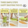 Ice Cube Bottle with Straw - 2 in 1 Water