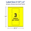 Avery Printable Rectangle Labels with Sure Feed Technology, 2-1/2" x