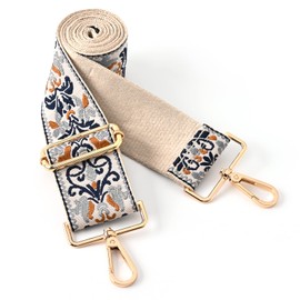 SHEING Purse Strap Replacement Crossbody Handbag Shoulder Strap Adjustable Retro Jacquard Embroidery