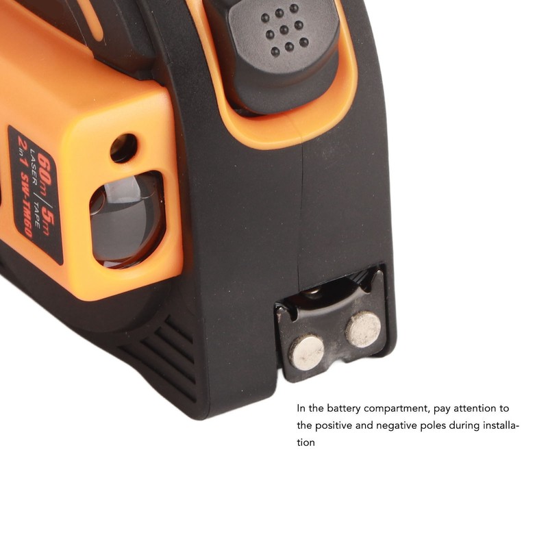 Laser Tape Measure High Accuracy ABS Housing Manganese Steel Digital