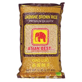 Asian Best Brown Rice, 5 Pound (Pack of 6)