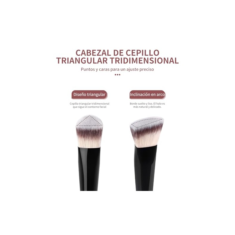 MAANGE Set de Brochas para Maquillaje 4PCS Brochas de Maquillaje