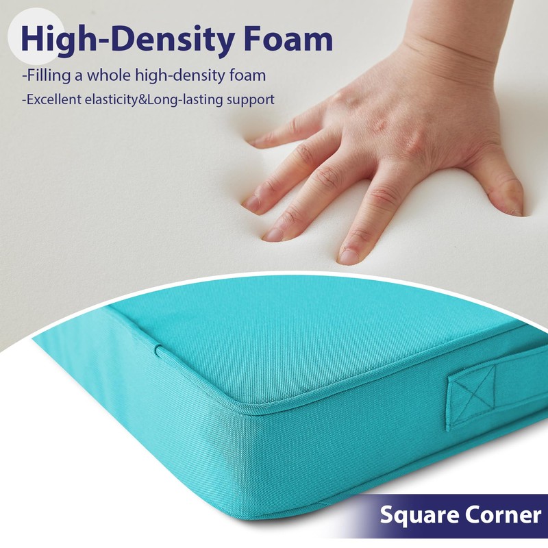 IPYNBAP Outdoor Chair Cushions Set of 4,Waterproof Outdoor Seat Cushions