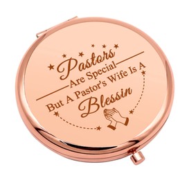 Pastor Wife Appreciation Gifts Thanks You Gift Compact Makeup Mirror for Her Religious Gift for Minister's Wife Inspirational Gift Folding Makeup Mirror for Pastor Wife Birthday Thanksgiving Gifts