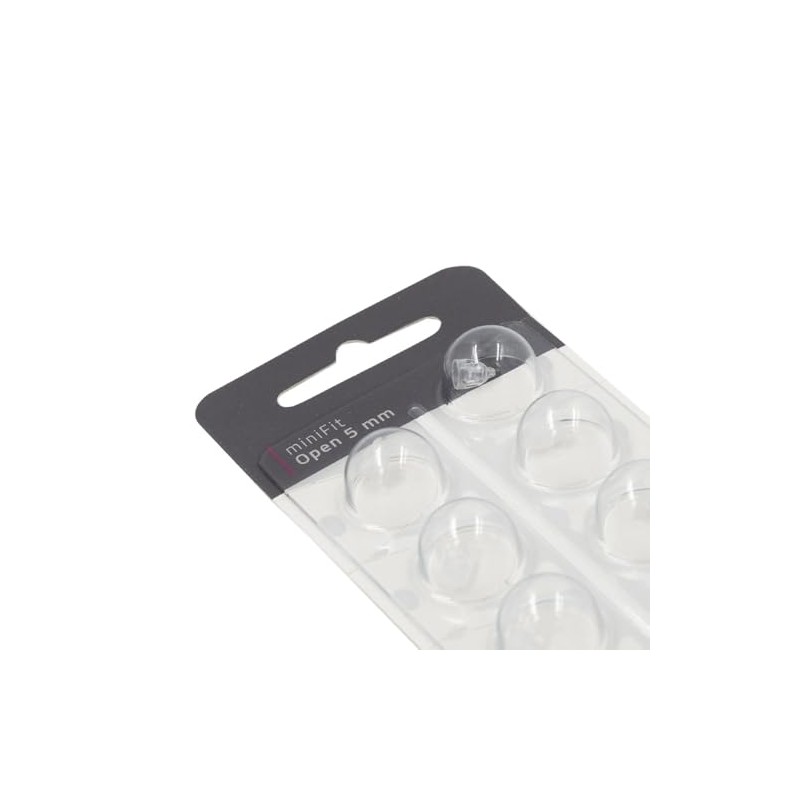 MiniFit Open Dome Hearing Aid Domes Compatible with Oticon (5mm)