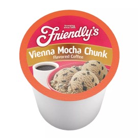 Friendly's Vienna Mocha Chunk Flavored Single Serve Coffee (for Keurig) - 12 ct