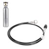 W21.8-14 1.5m Soda Hose Black CO2 Gas Cylinder Refilling Adapter