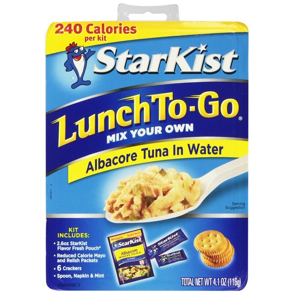 Starkist Lunch To-Go Albacore Tuna in Water 4.1 Oz (Pack of 6)