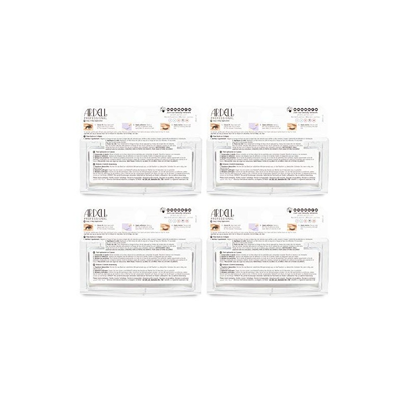 Ardell Natural Lashes Pestañas postizas 105 Black (paquete de 4)