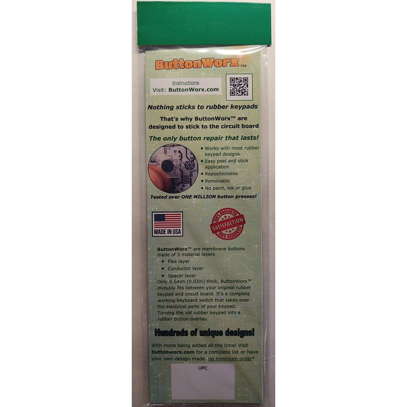 ButtonWorx Rubber Keypad Repair Kit (29 Buttons)