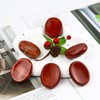 Namzi Red Jasper Crystals Rock Worry Stones for Kids, Oval