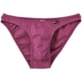 B Bui Di Men's Briefs, Web Exclusive, 100% Cotton, Comfortable, Mercerized Sheeting, smoky magenta
