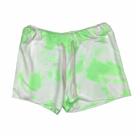Sundry Green White Tie Dye Shorts Athletic Swimsuit Cover Beach Drawstring S / 1
