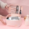 YLUNWUDE Pink Make up Bag, Large Capacity Travel Cosmetic Bag,