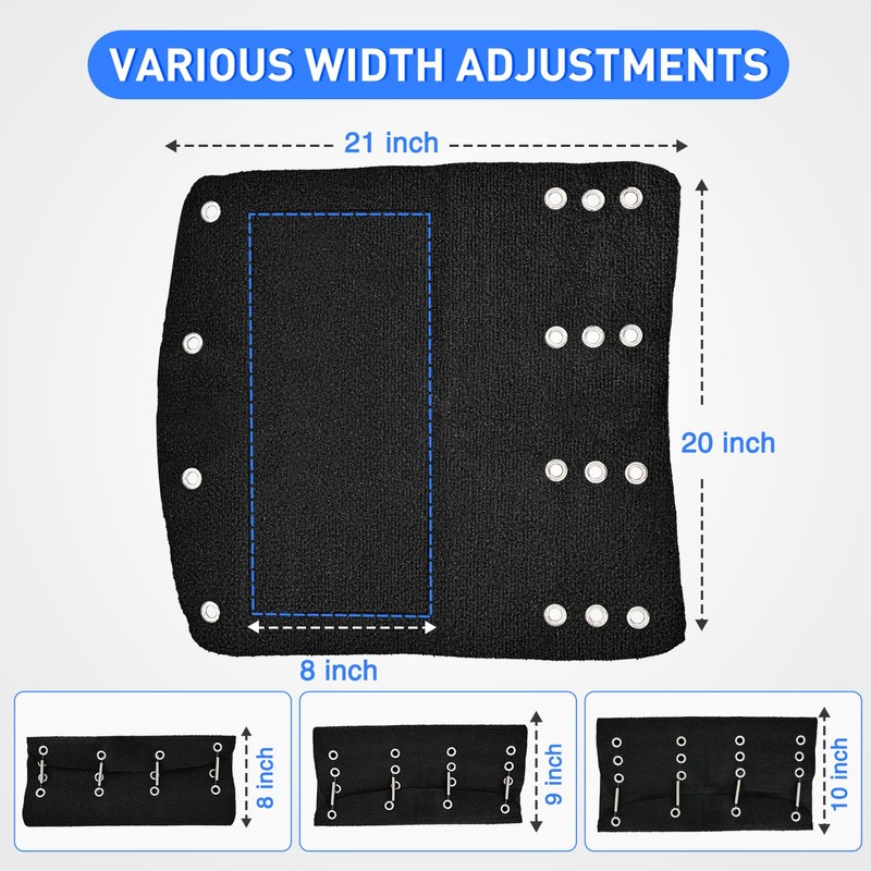 Nilight RV Step Covers 3 Pack 20 inch, Fits 8-10"